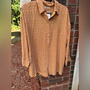 *ROMPER* Women's Geometric Print Button-Up Short Romper